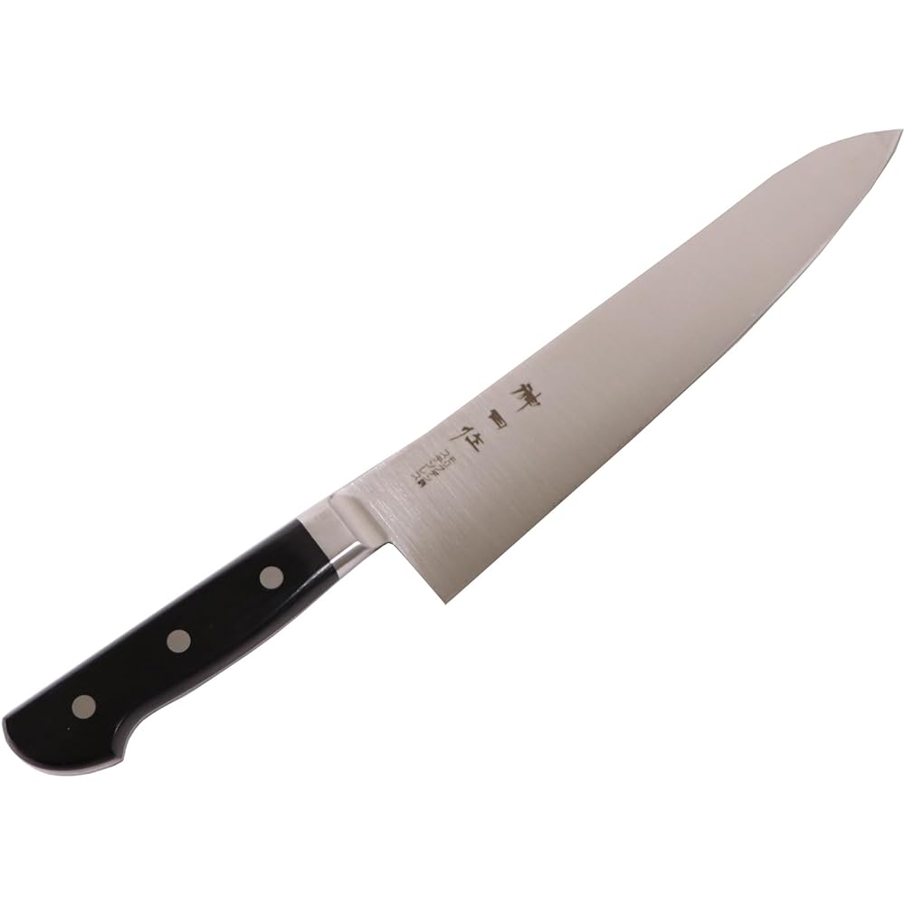 Kanda Kanda Gyuto 24cm Made in Japan Commercial Knife with Base Molybdenum Steel Black Plywood 129086