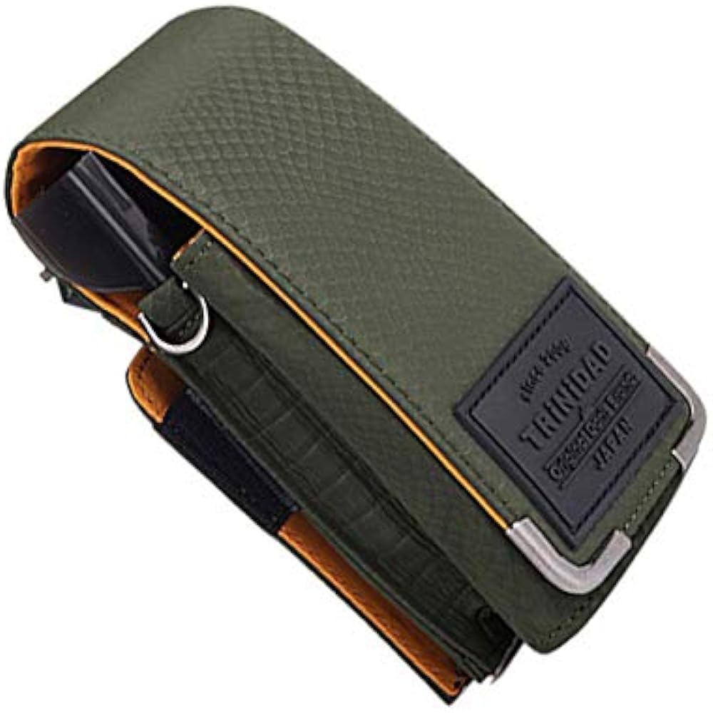 Trinidad (TRiNiDAD) Dart Case Plain Croco W100mm x D55mm x H185mm Khaki Nylon tdc2103