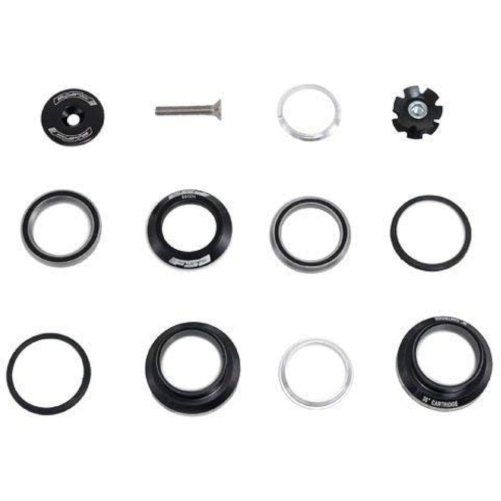 FSA Orbit MX 1-1/8Inches Threadless MTB Road Headset with Top Cap, Black, NO.20, XTE1504