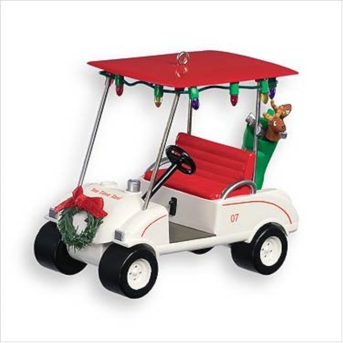 Tee Time Taxi Golf Cart Hallmark Keepsake Christmas Tree Ornament 2007 QX2087