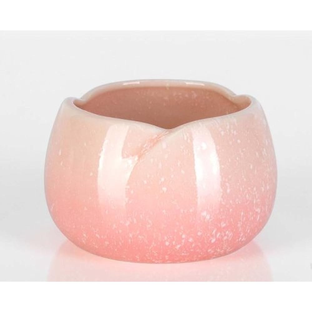 Ceramic Yawaragi Sakura 5-piece set 3.0 cm + exclusive rinsing set 2.3 cm