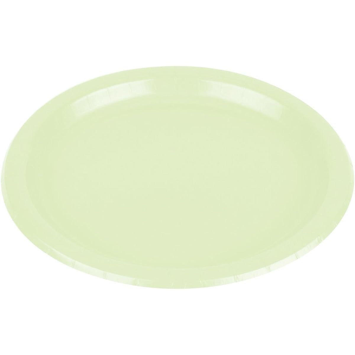 (Green) - Amscan Party Ready Disposable Round Dessert Plates Tableware, Leaf Green, Paper, 18cm , Pack of 20