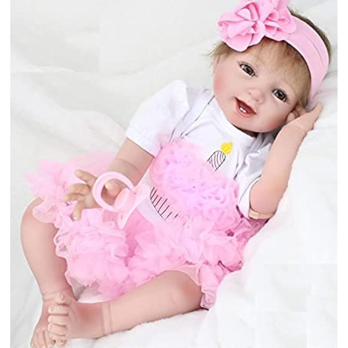 NPK Reborn Doll Baby Clothes 20"-23" Reborn Doll Girl Baby Clothes Tutu Dress Set Children's Birthday Gift