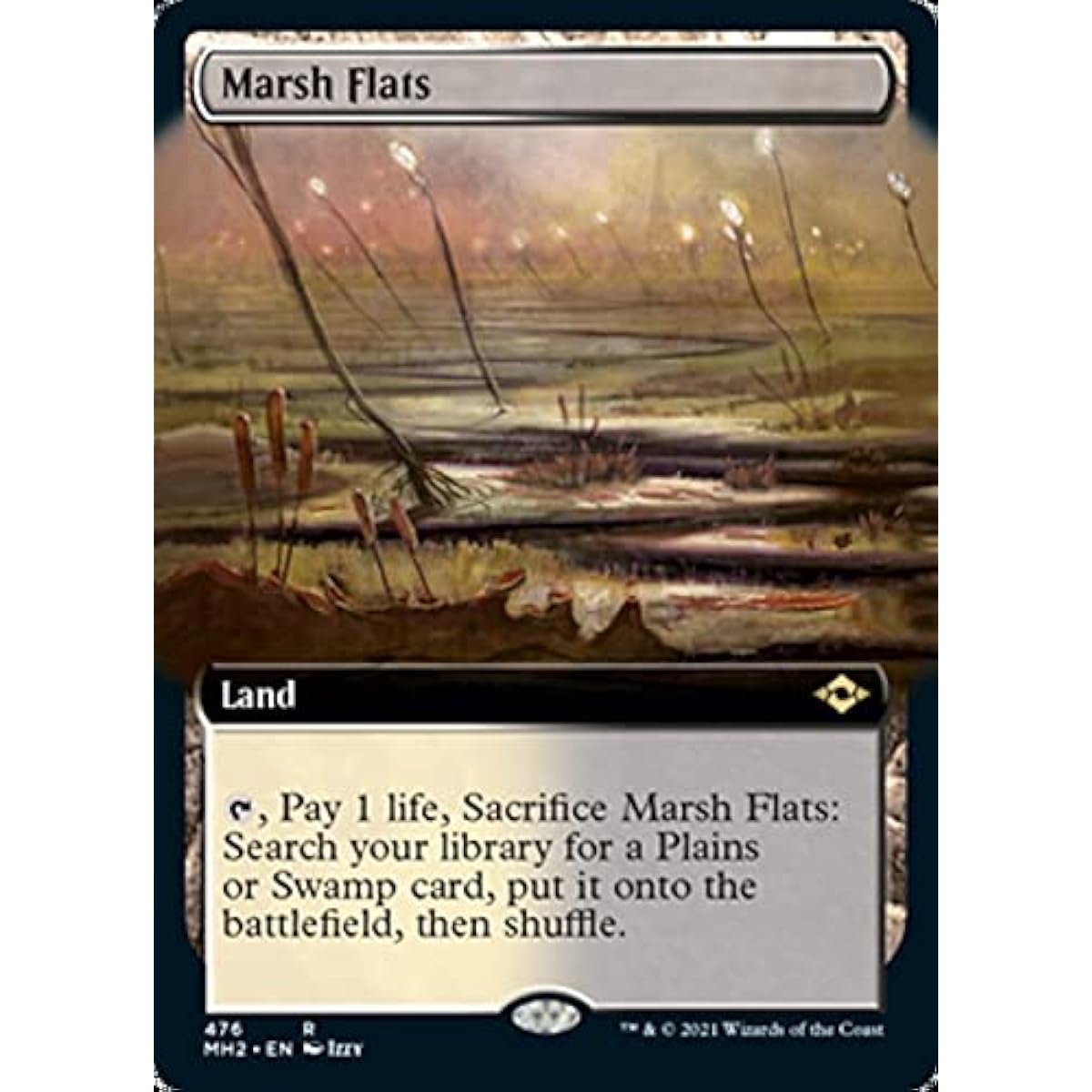 Magic: The Gathering - Marsh Flats (476) - Extended Art - Modern Horizons 2