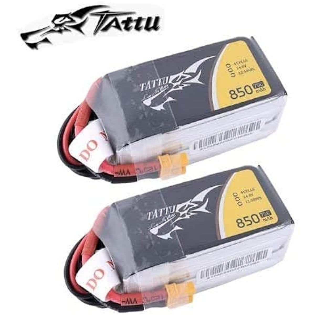 NBGRLVS TATTU Pack 850mAh 14.8V 75C 4S1P Lipo Battery Pack XT30 Plug for Multirotor FPV
