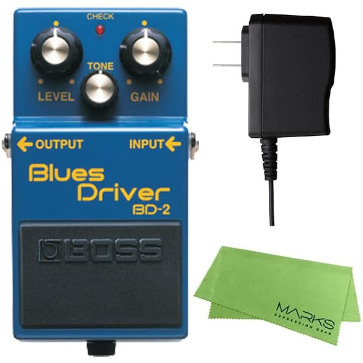 BOSS Blues Driver BD-2 + PSA-100S2 + Marks Original Cloth Set