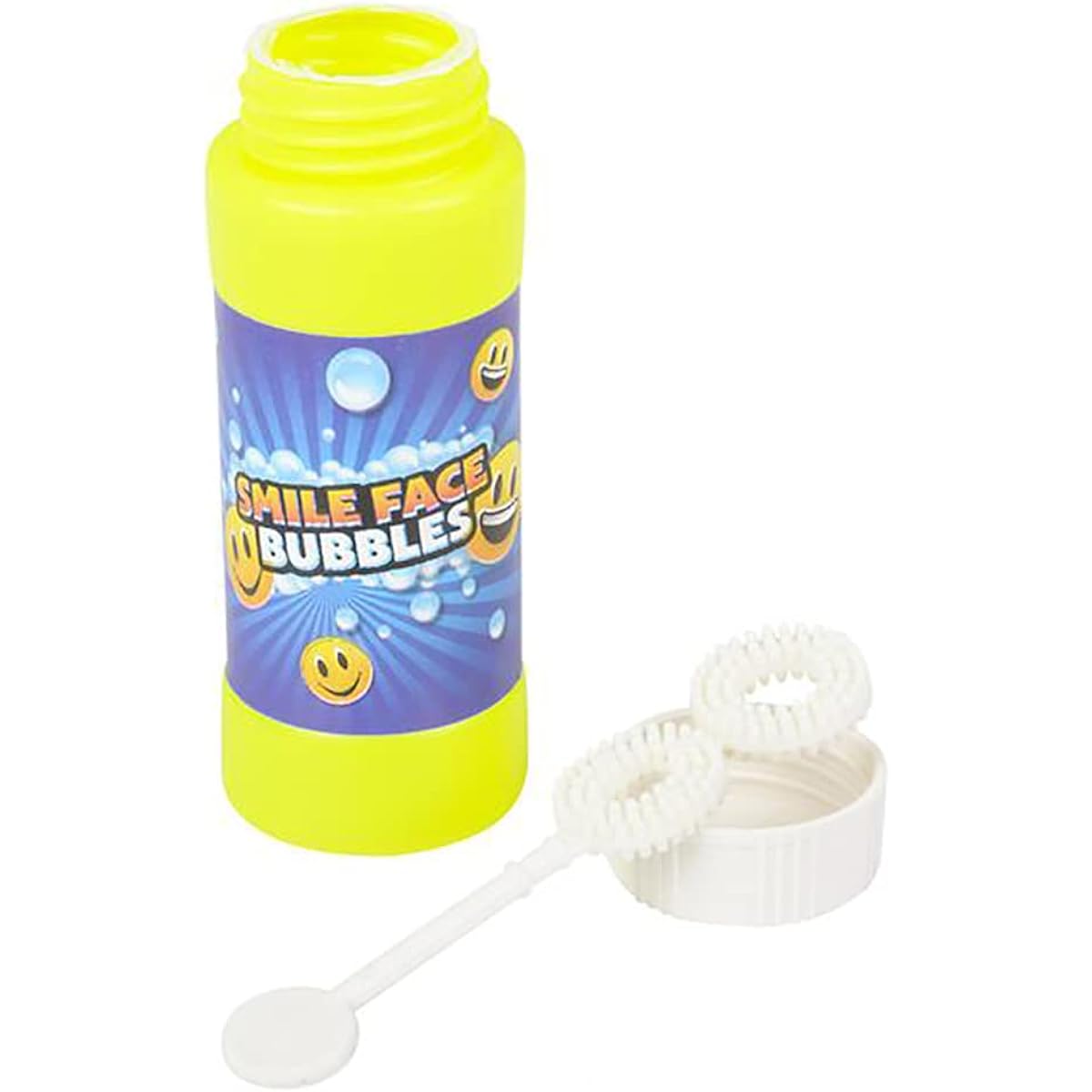 Smile Face Bubble Blow Summer Activities Pool Accessories Party Favors 2oz 12pcs