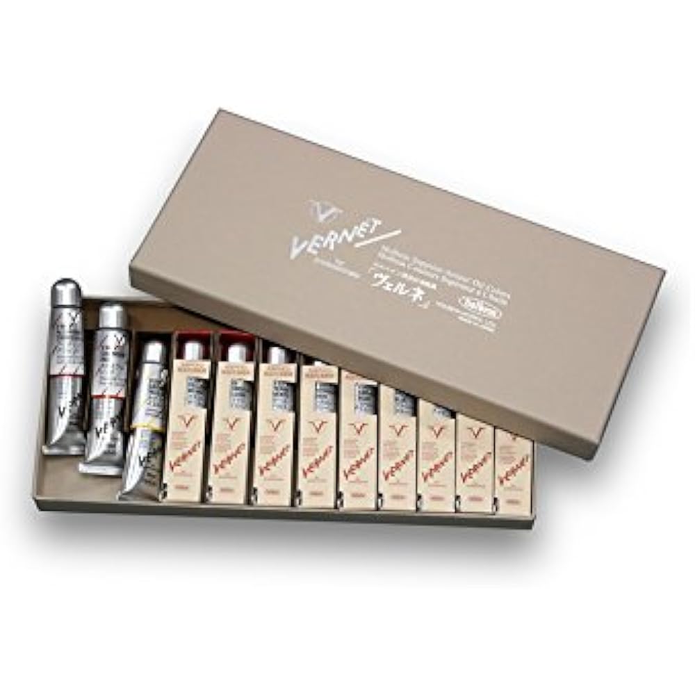 Holbein High Quality Oil Paint Vernet V192 20ml 12 Color Paper Box Set II 11192