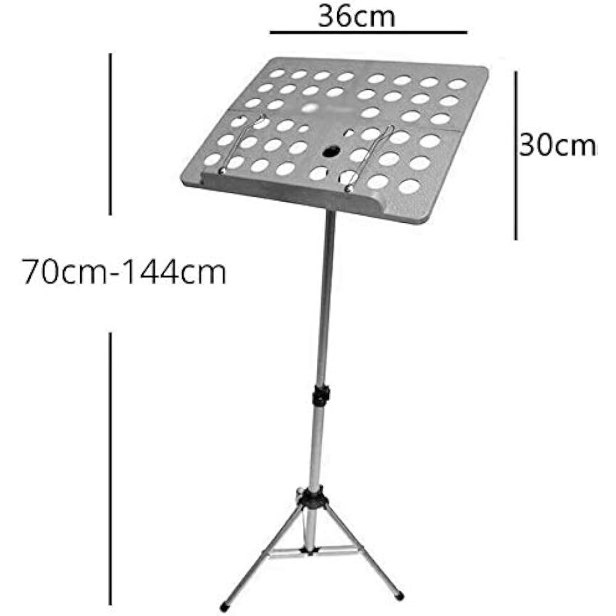 Lightweight Music Stand Aluminum Alloy Foldable Sheet Music for Violin Piano Guitar with Carrying Bag and Tripod Stand Holder (Color, Black), Rose red