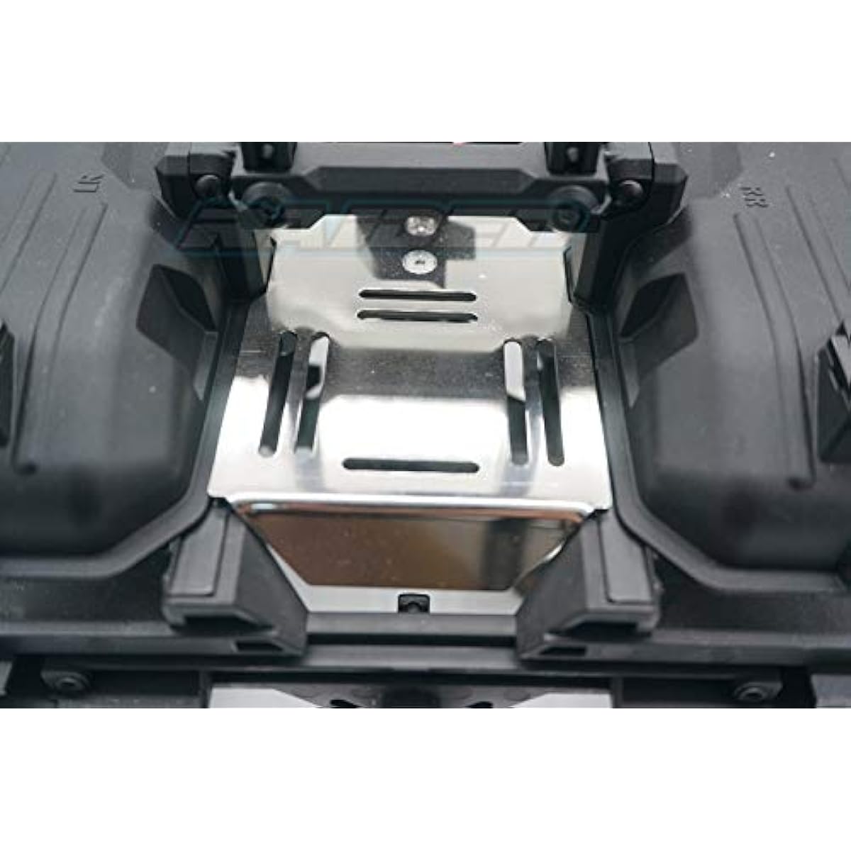 Raidenracing Stainless Steel Rear Battery Holder Tray Mount with Strap for Traxxas TRX-4 TRX4 G500