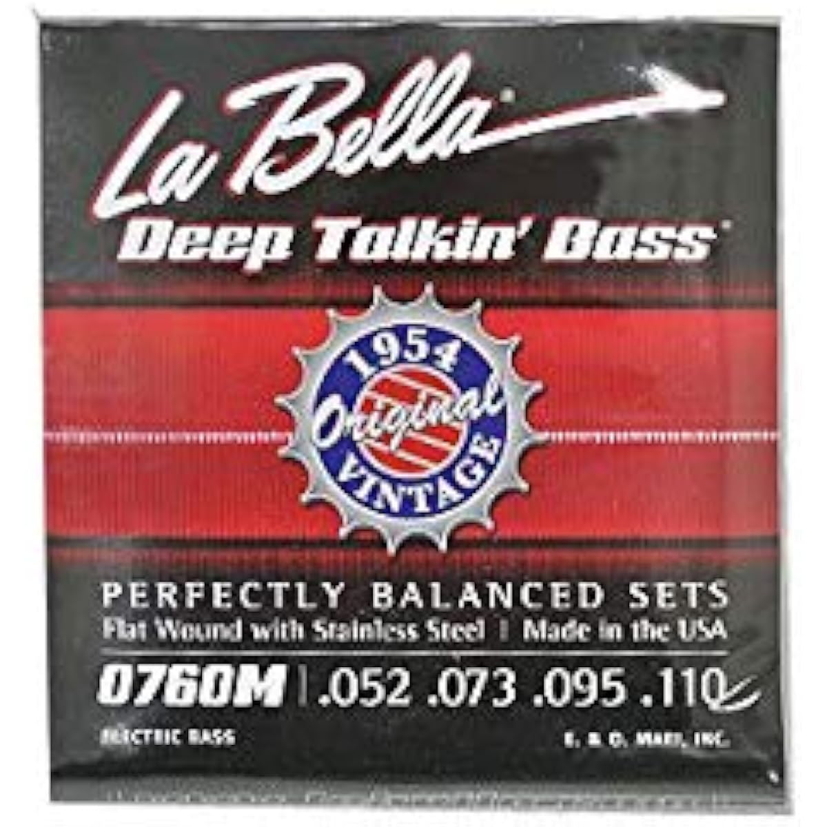 LA BELLA Bass Strings 0760M Deep Talkin' Bass, 1954 Style