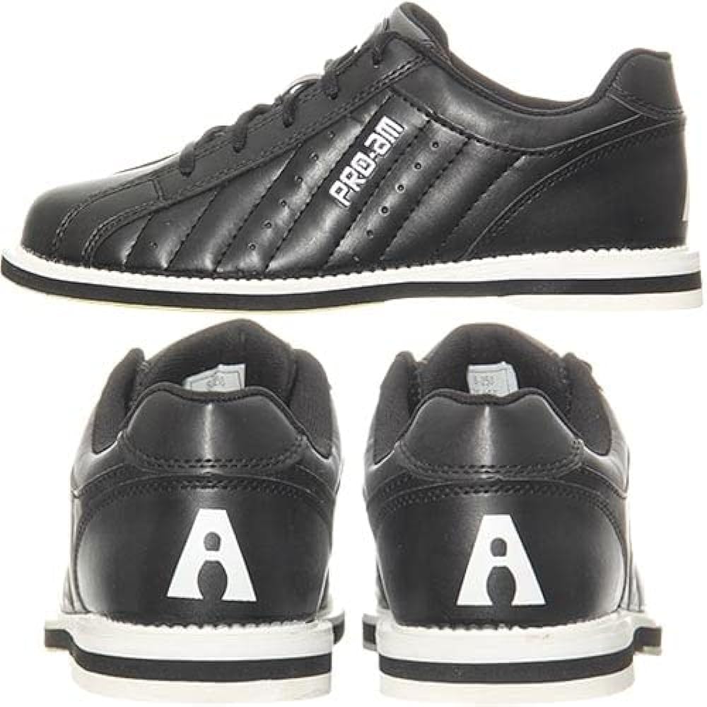 American Bowling Service Bowling Shoes S-250 Black/Black for Right-handed Throwing 24.0cm