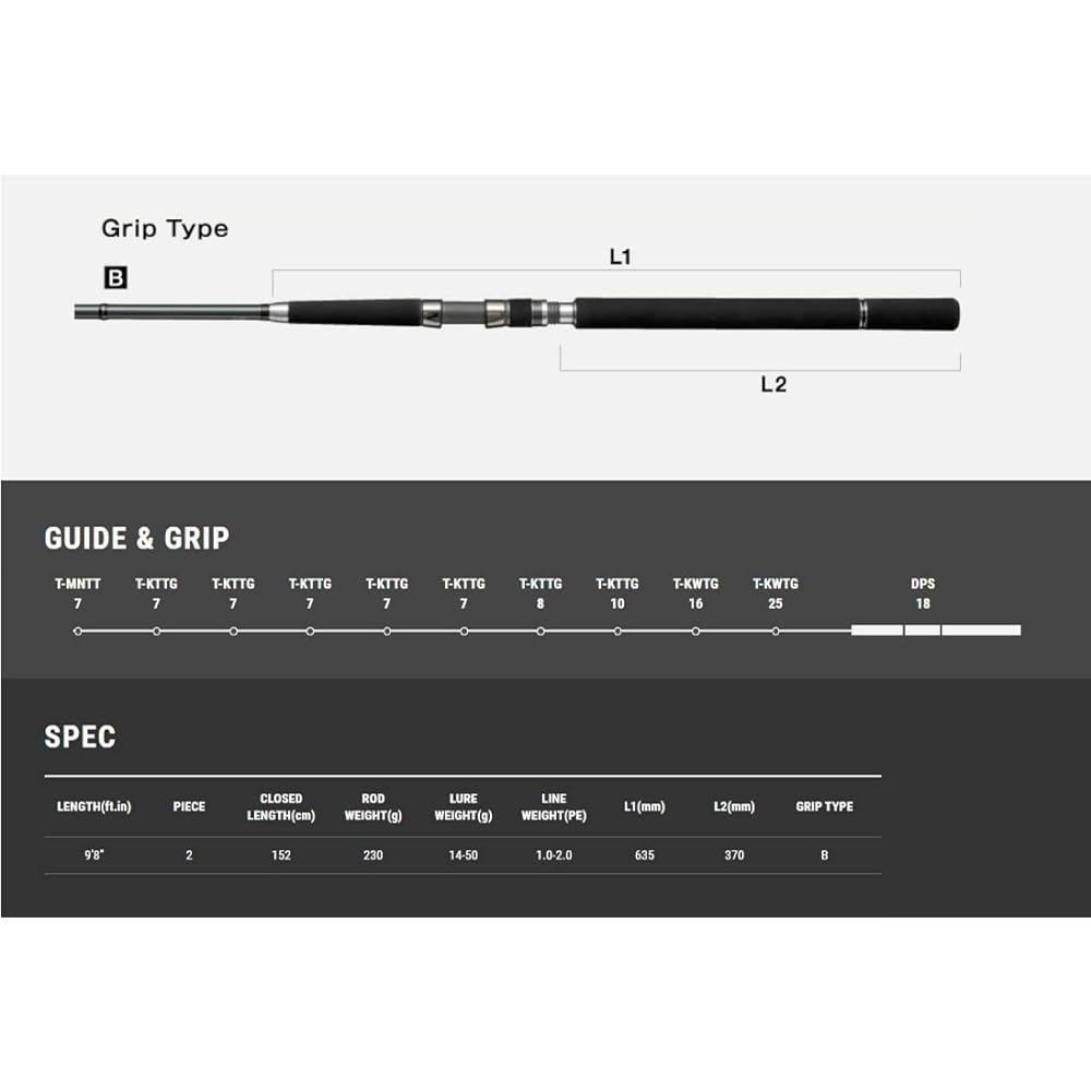 Tailwalk Rod High Tide TZ S98MH 16315