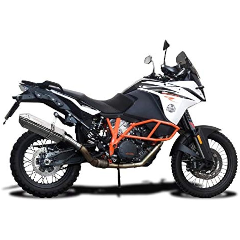 DELKEVIC Slip-on Stainless Steel Tri-Oval Muffler KTM 1050/1090R/1190/1290R ADVENTURE 2015-2018 320mm KIT12JJ