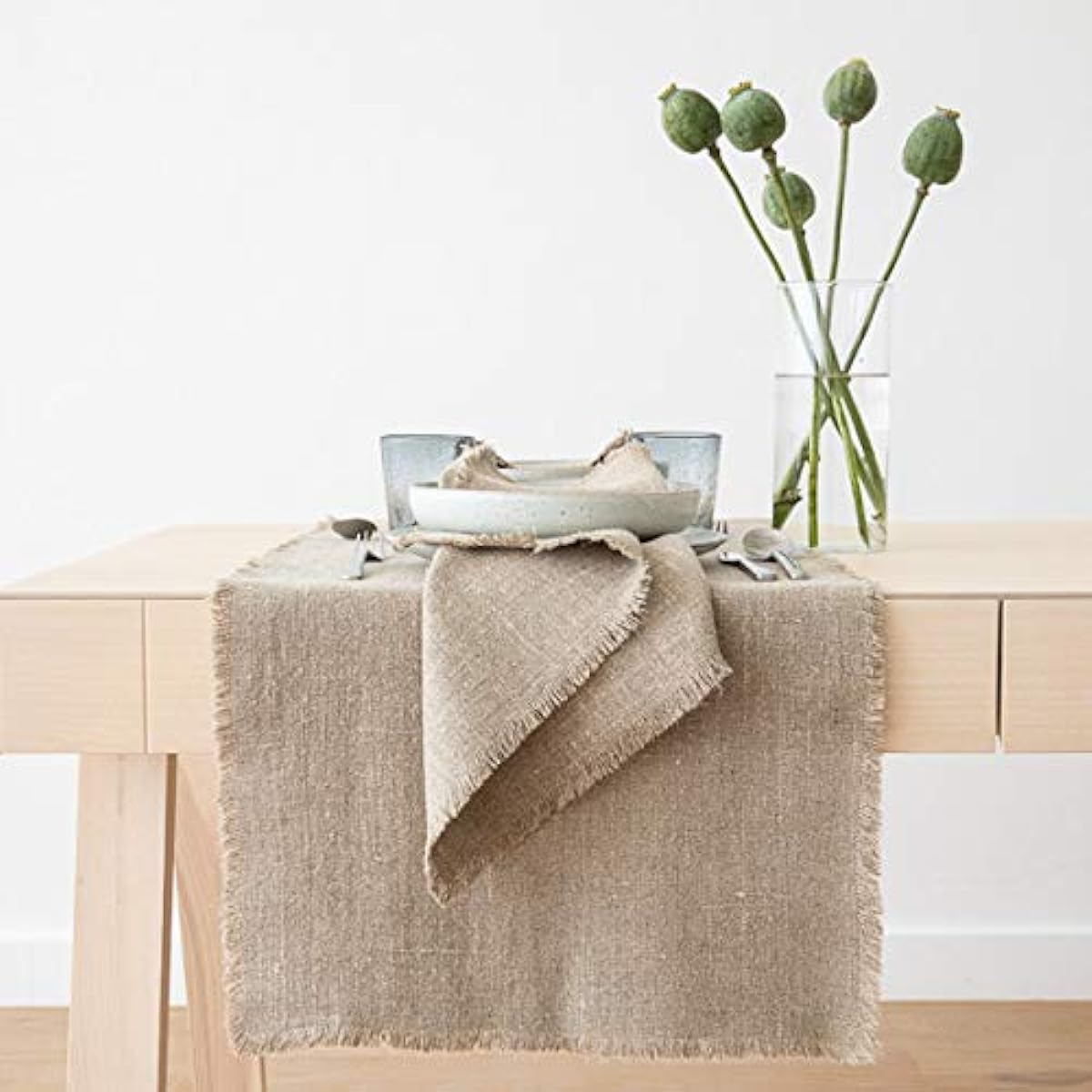(45 x 140 cm) - LinenMe Rustic Runner, Natural, 45 x 140 cm
