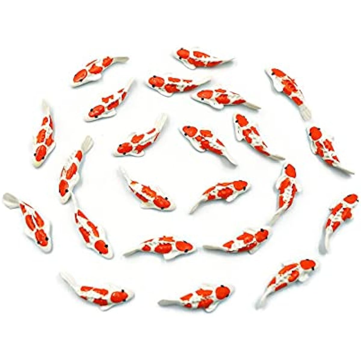 Miniature Koi Fish Fairy Garden Supplies Animal Fish Figurine Furniture Dollhouse #Orange Color 12 Pieces