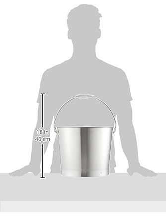 Clover 18-8 Bucket (Press) 15L with Scale Spring Handle