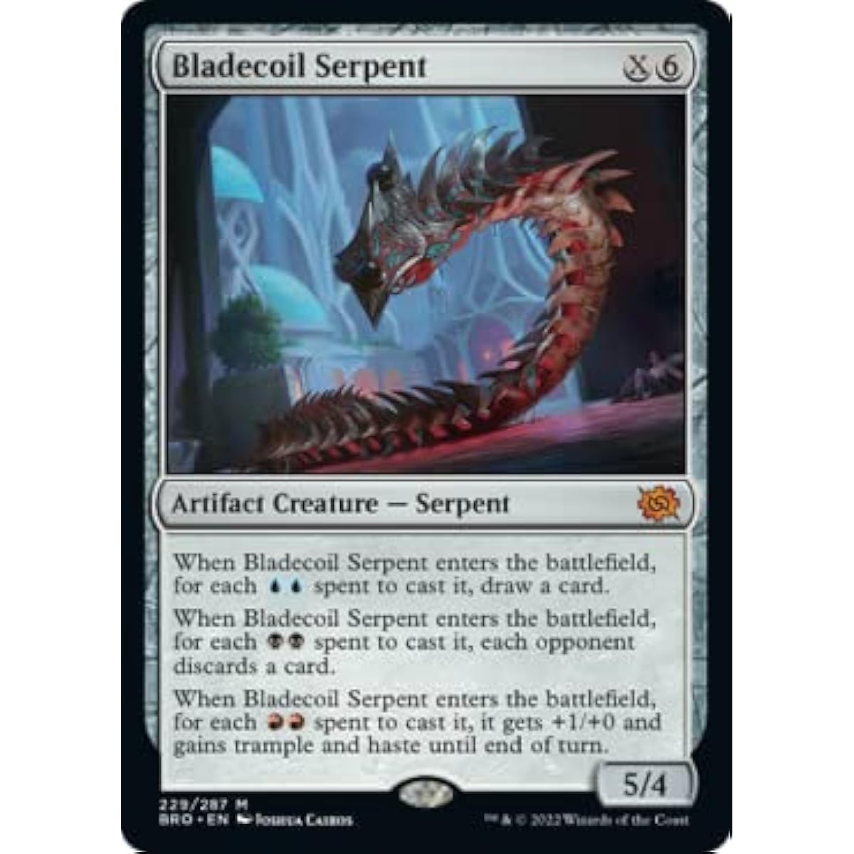 Magic: The Gathering - Bladecoil Serpent (229) - Brothers War