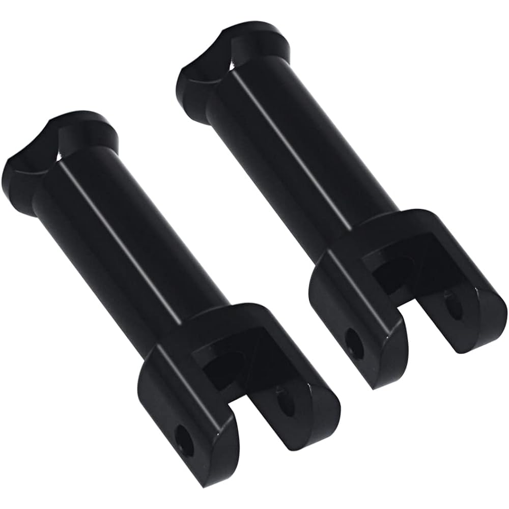 ONETK Gloss Black Finish Left and Right Passenger Footpeg Supports for 2018-2020 Harley-Davidson Softail Models