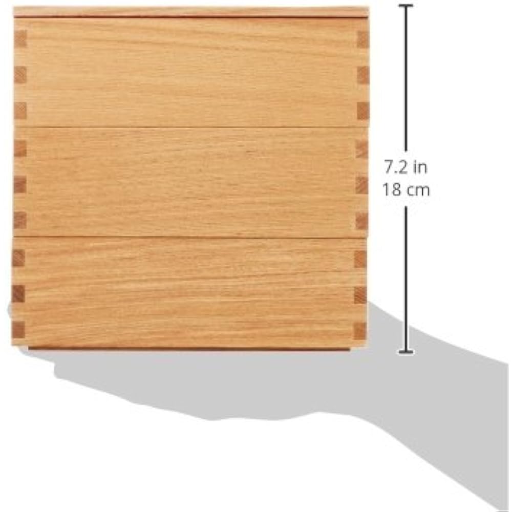 Matsuya Lacquerware Shop Shiraki lacquered tamo 6.0 size three-tiered Shigeuchi vermilion