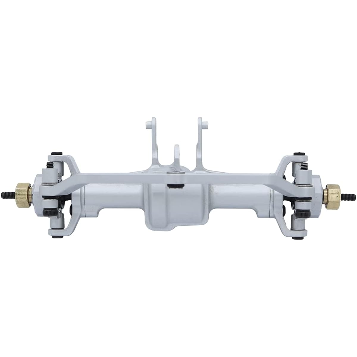 Metal CNC Complete Front Rear Axle with Gears for 1/18 RC Crawler TRX4M Upgrade Parts (Silver)