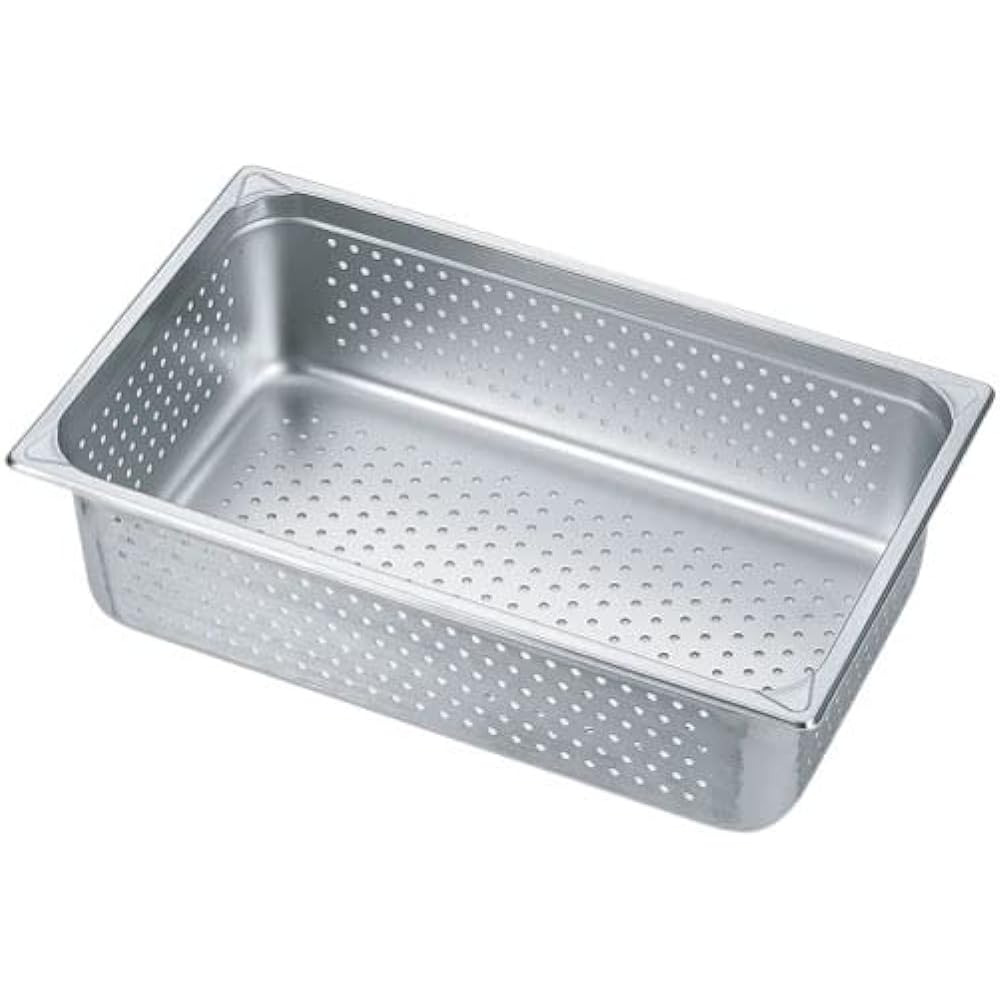 Kanda Hotel Pan Anaki 1/1 (53 x 32.5cm) Depth 20cm (7008PF) Commercial Use HG 18-8 Stainless Steel 034071