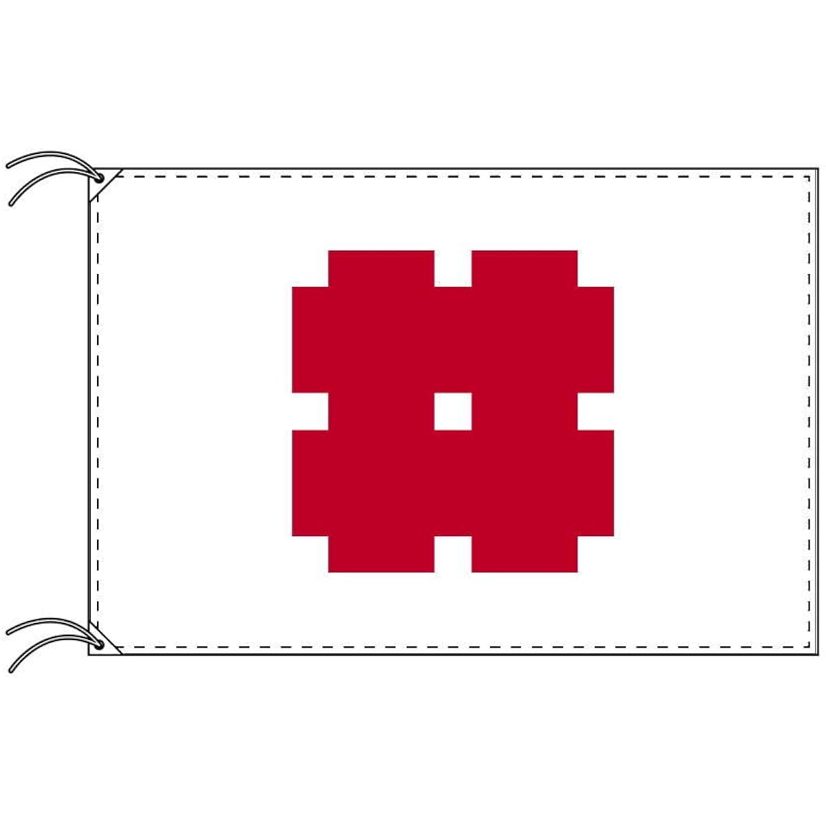TOSPA Fukushima City Flag Fukushima Prefecture Prefectural Capital 90 x 135 cm Tetoron Made in Japan