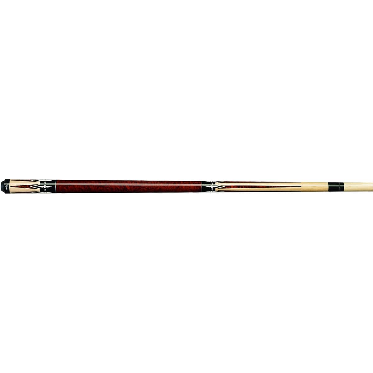 Players G-2290 Graphic Natural Bird's Eye Maple and Walnut with Stained Points and White Diamond Cues