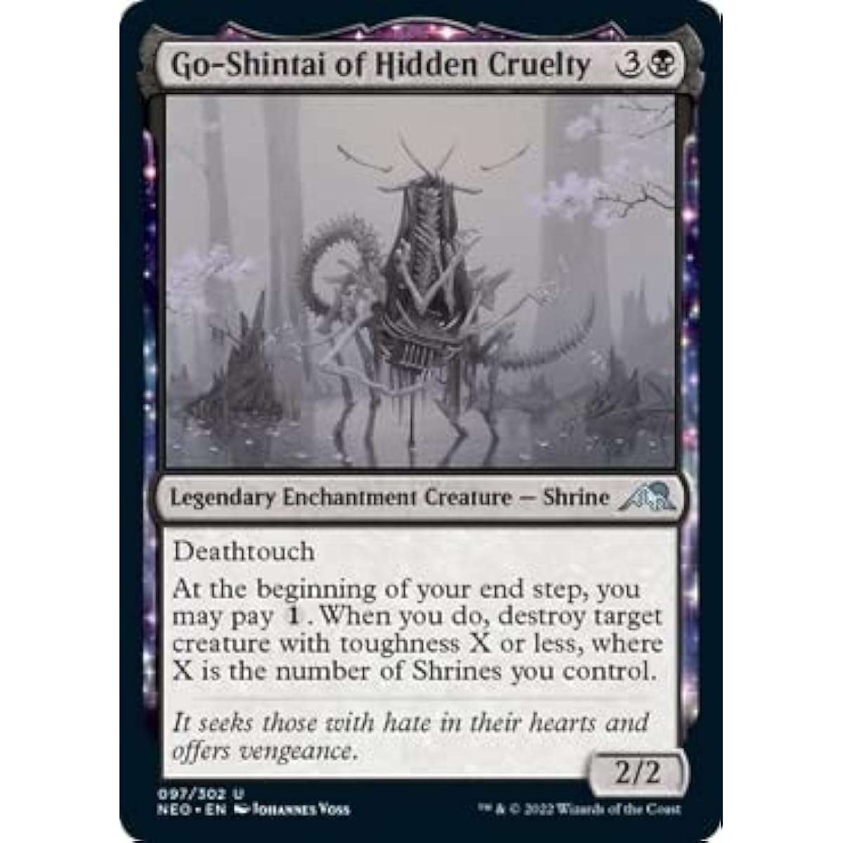 Magic: The Gathering Hidden Cruelty Enlightenment Squad (097) Foil Kamikawa: Neon Dynasty