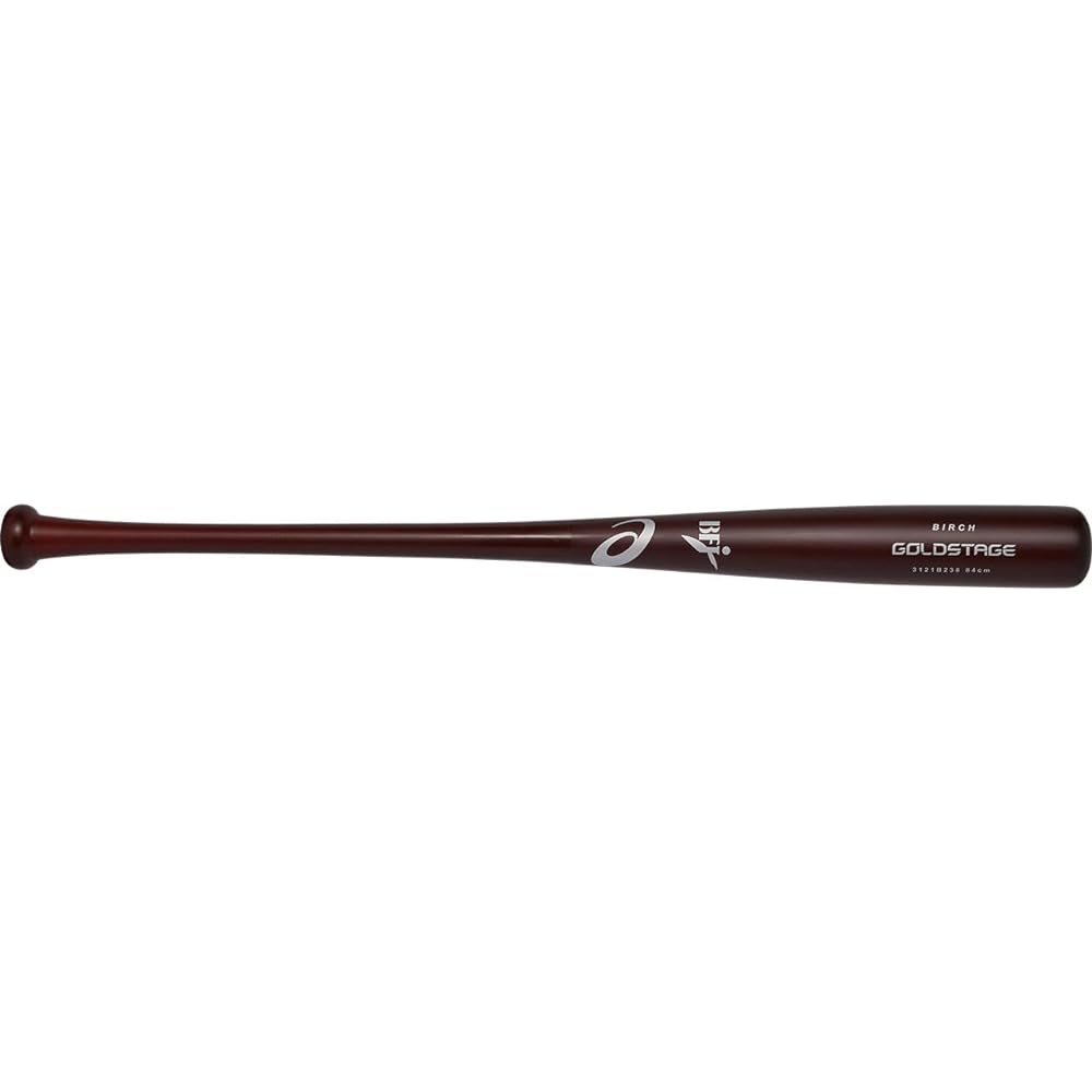 ASICS Hard Wooden Bat GOLDSTAGE Birch Baseball BFJ Mark Hard General Use 23AW(3121B238)