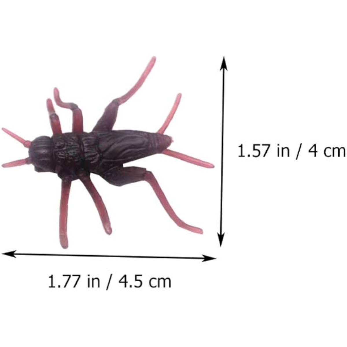 TOYANDONA 50 Pieces Plastic Cricket Prank Props Faux Plastic Cockroaches Cockroaches Realistic Bugs Trick Toys Fake Crickets Prank Trick Toys
