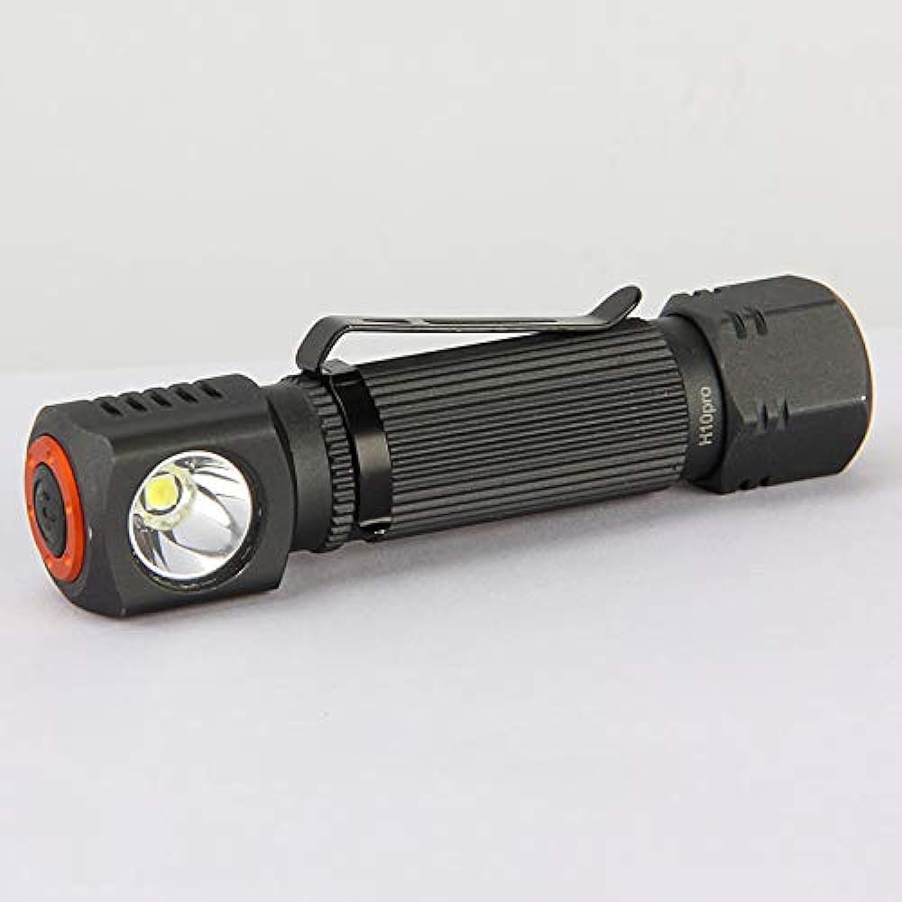 NICRON Removable Headlight H10RPro Brightness Adjustable in 2 Levels Maximum 450 Lumens Durable with Carbide Aluminum Body SOS Flashing Function Strobe Flashing Function