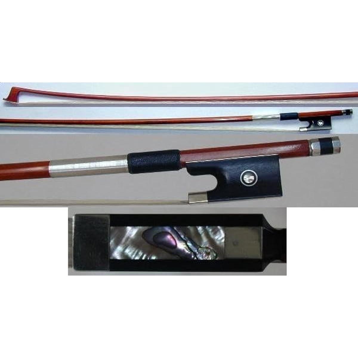 VN bow made of Fernambuco wood and ebony, good tone