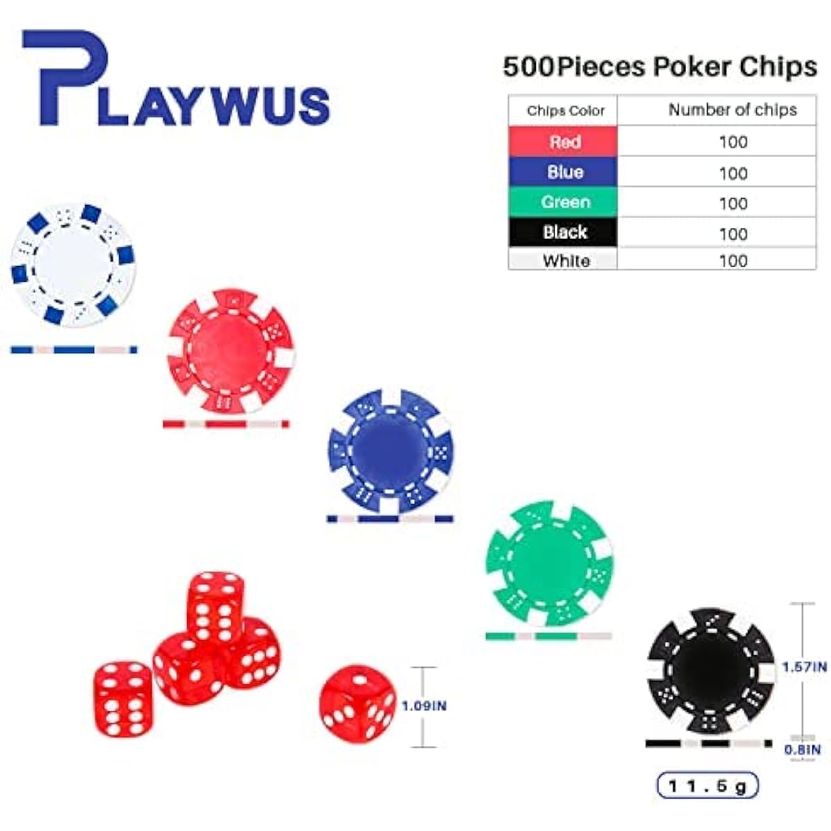 PLAYWUS POKER SET POKER SET POKER SET