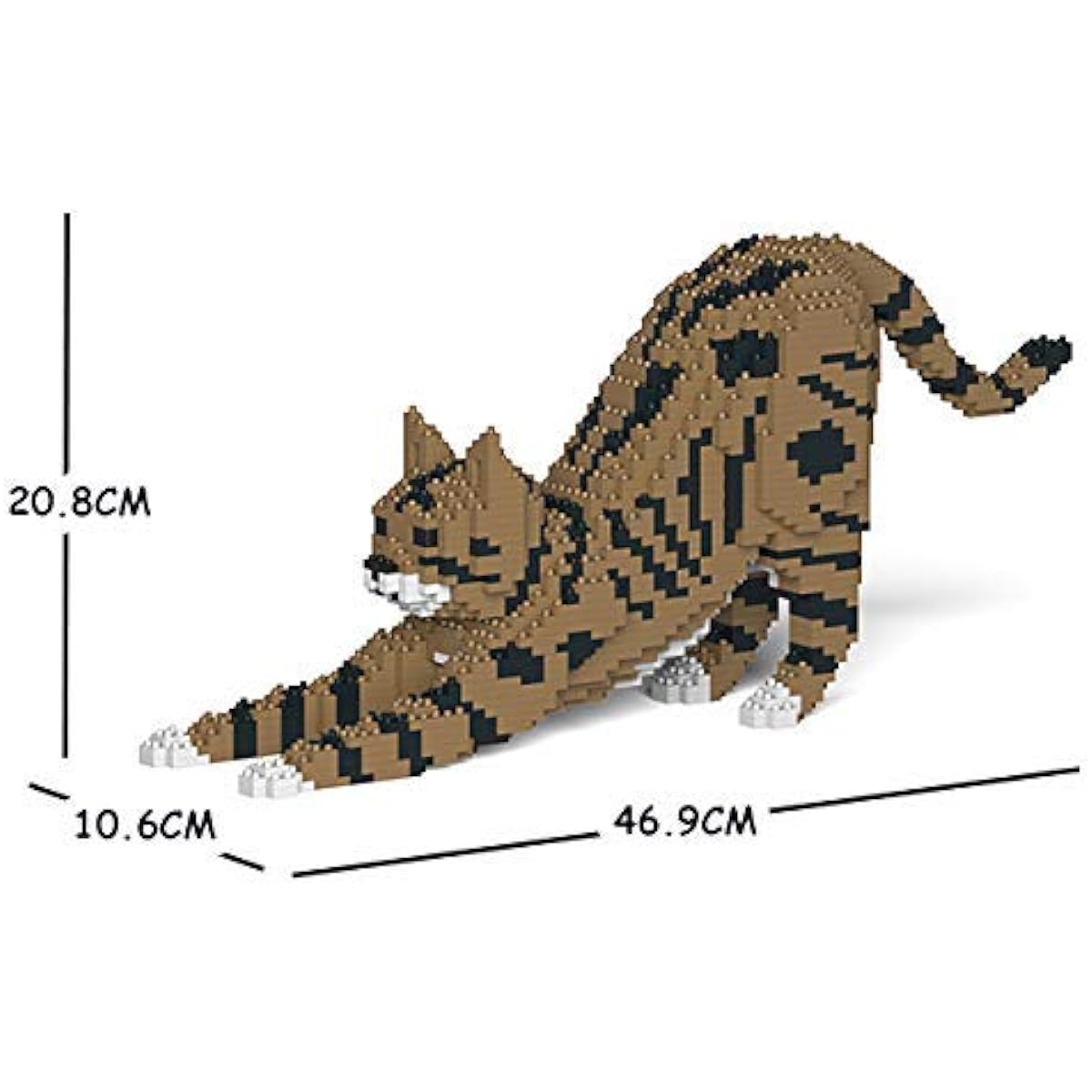 JEKCA Jekka Block Tabby Cat Beige 05S-M04 Cat Cat