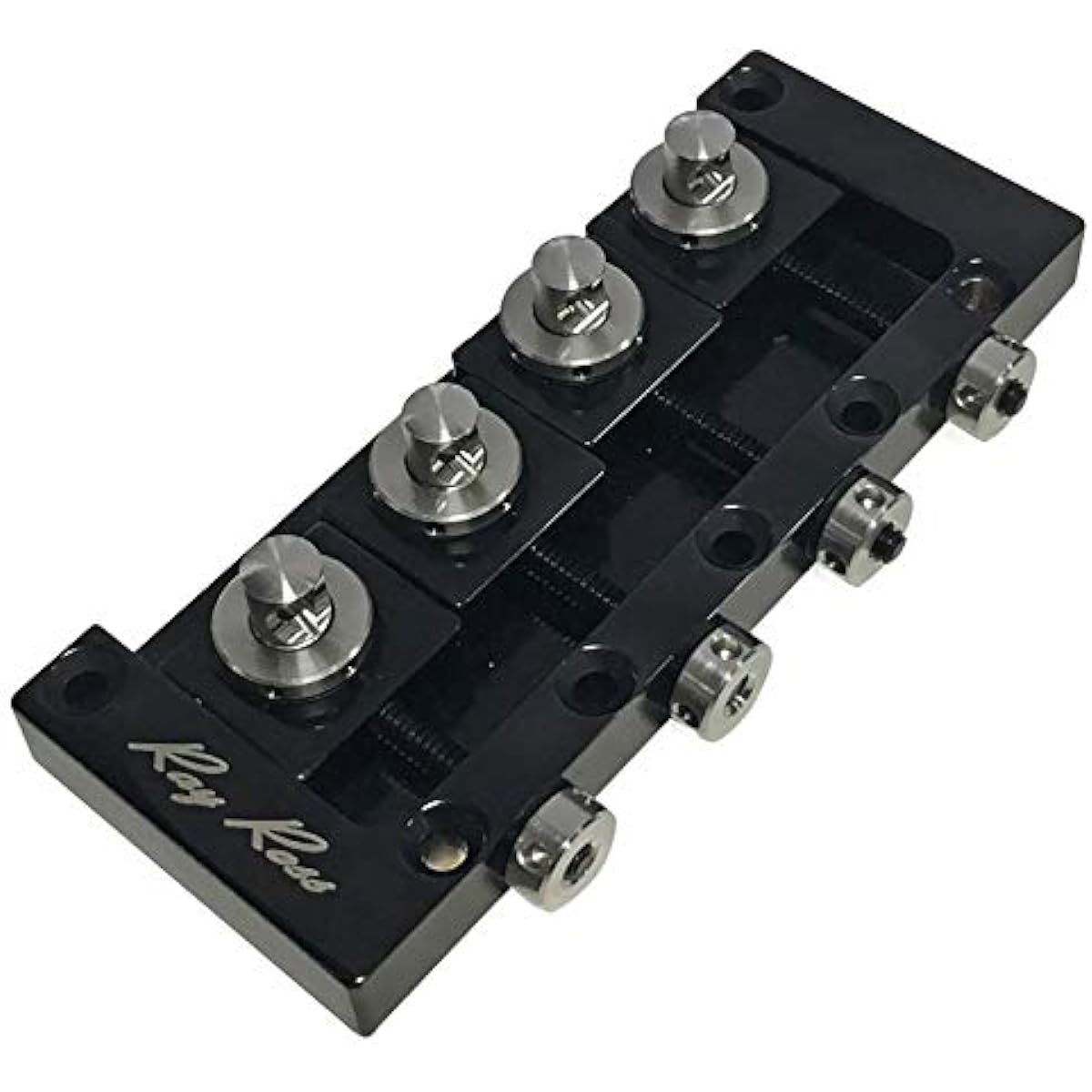 Ray Ross Bass Bridge Ray Ross Saddle-Less 4-String Bass Bridge Black