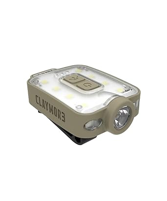 Prism LED Lantern CLAYMORE CapOn 40B Rechargeable, 3 Irradiation Modes, Stepless Dimming Color: Tan CLP-210TN