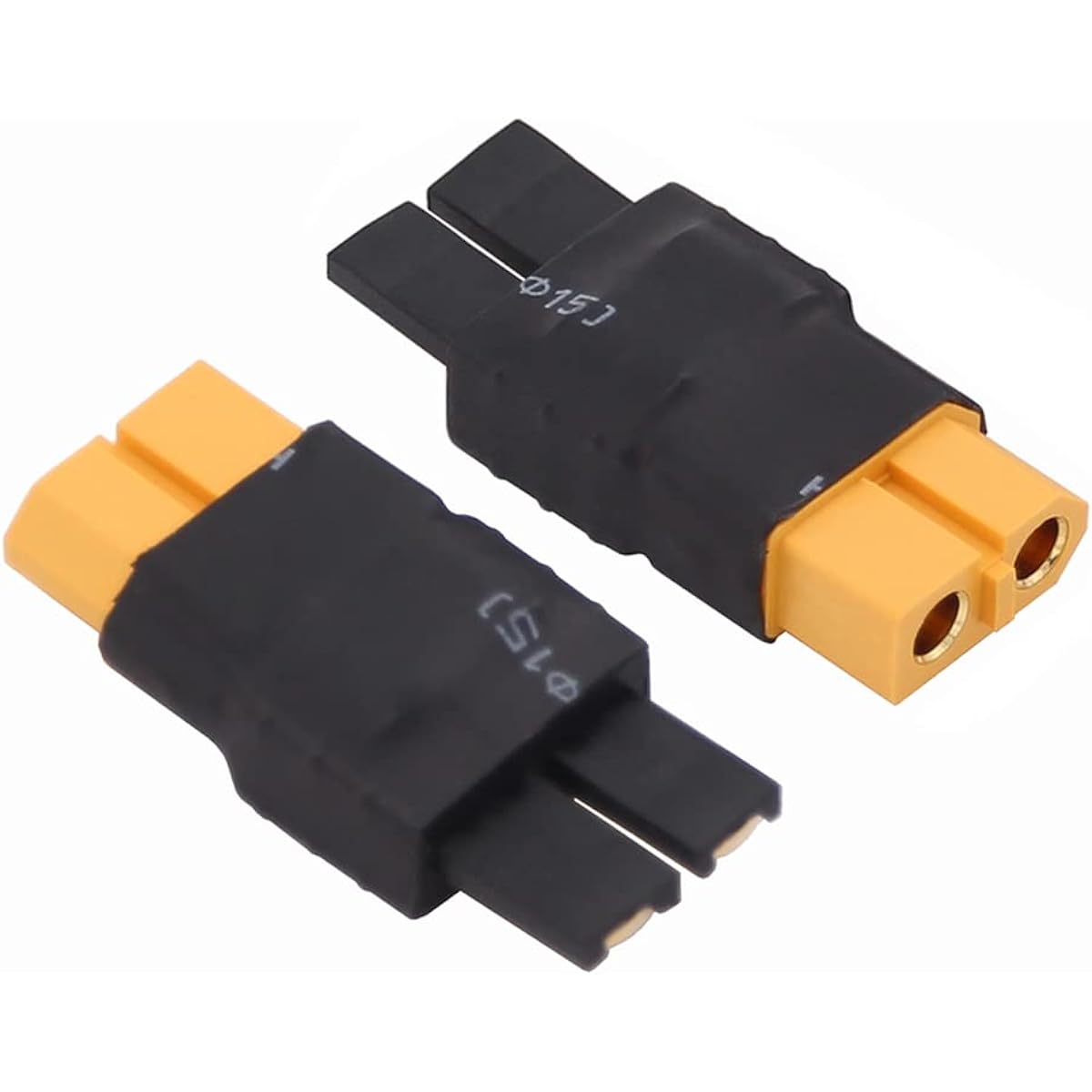 rflaueo 4pcs TRX to XT60 Male Female RC Connector Adapter (E19-4)