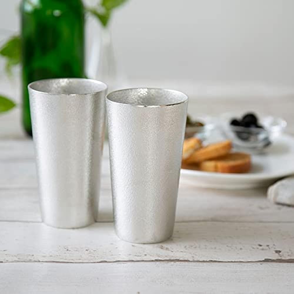 Nousaku beer cup set of 2 (in paulownia box) e00117