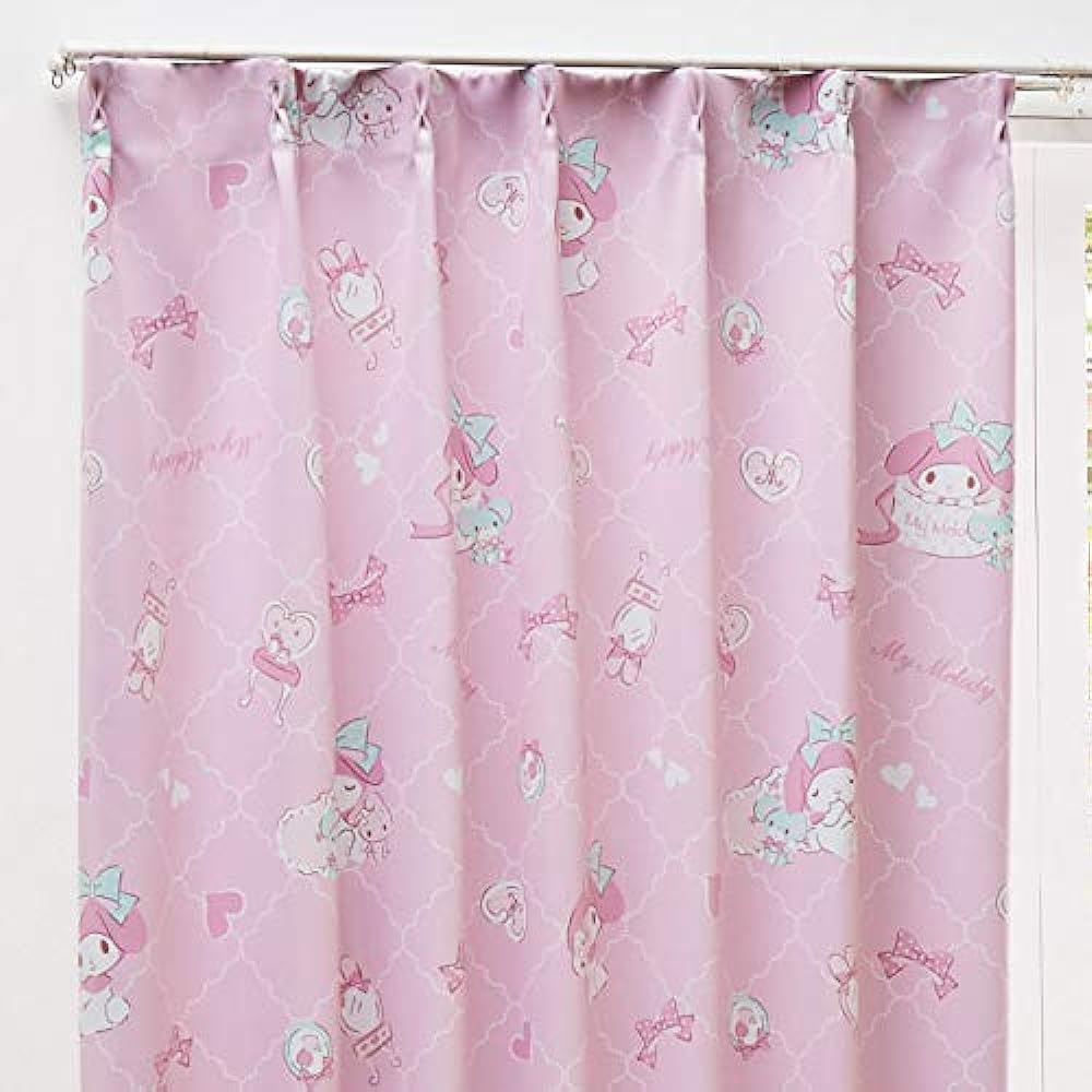 Sanrio My Melody Grade 2 Blackout Heat Shielding Curtains Set of 2 Width 100x178cm Length SB-455