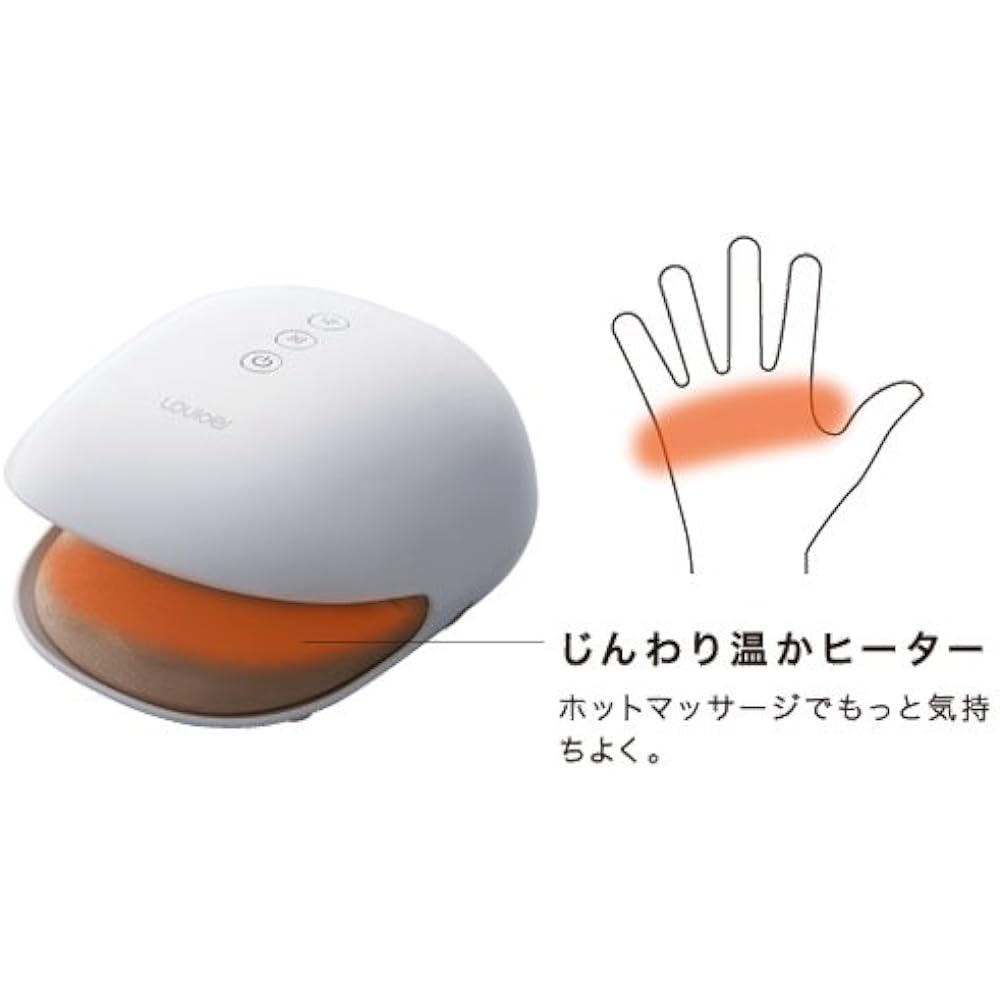 Atex Lourdes Hand Care AX-HXL180wh Glove-type hand massager that wraps around each finger, white