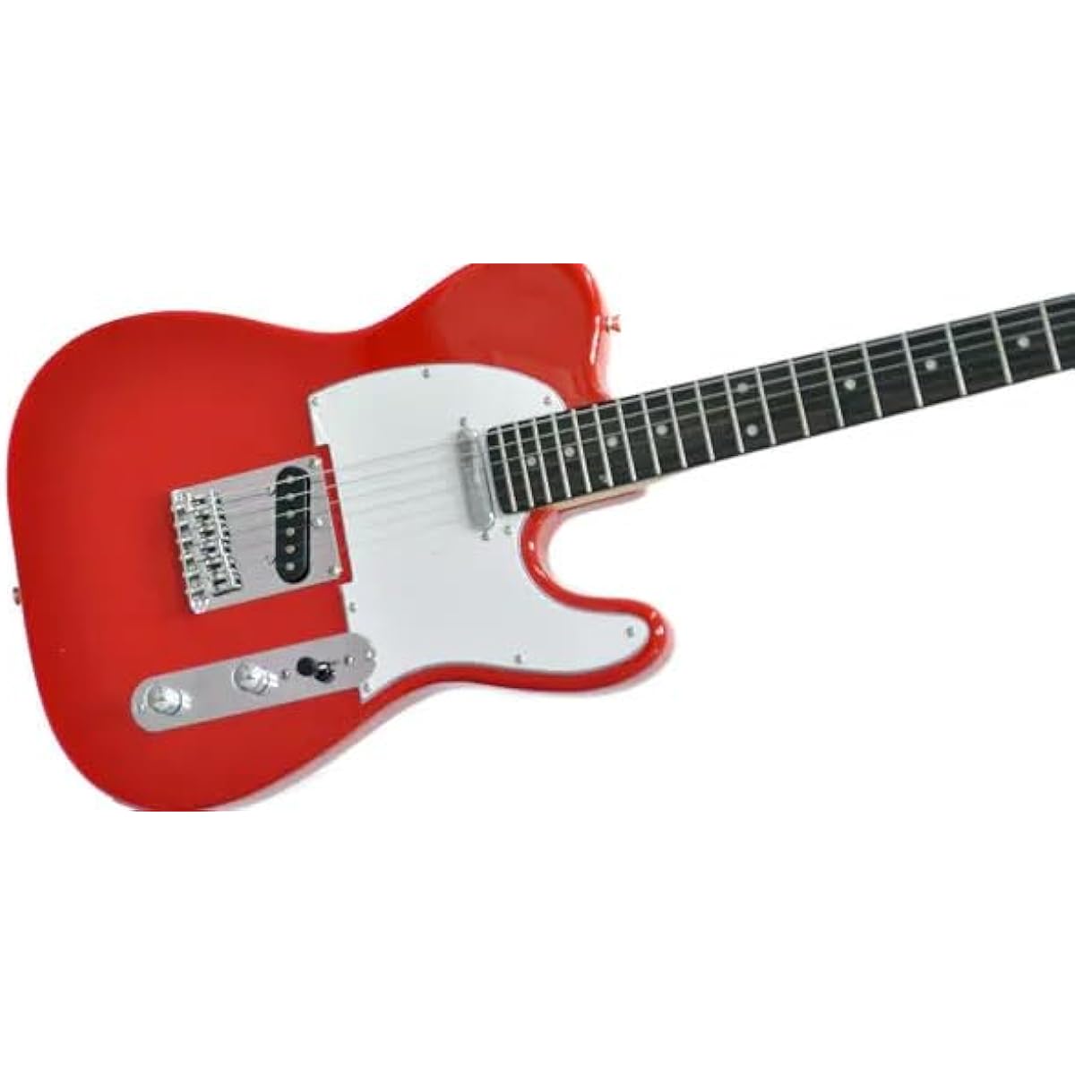 PLAYTECH Electric Guitar TL Type Rose Red with 2 Single Pickups