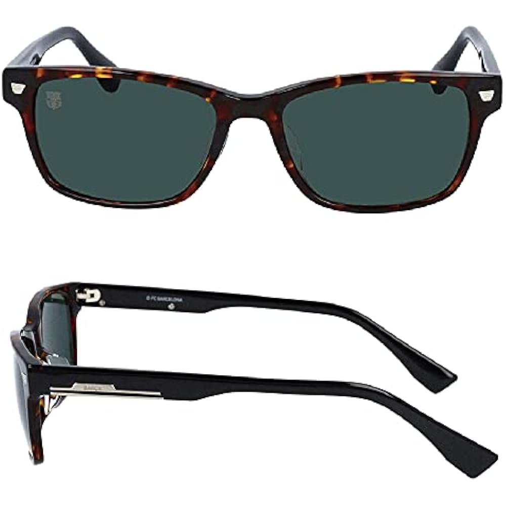FCBarcelona Officially Licensed Sunglasses Men's Wellington BC-706 Available in 3 Colors (Black, Brown Havana, Clear Dark Blue)