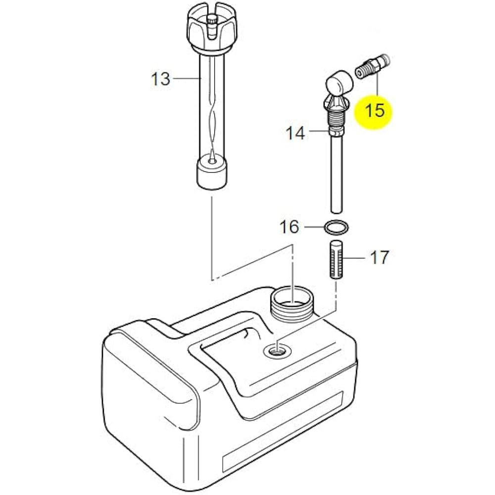 Tohatsu fuel connector for fuel tank