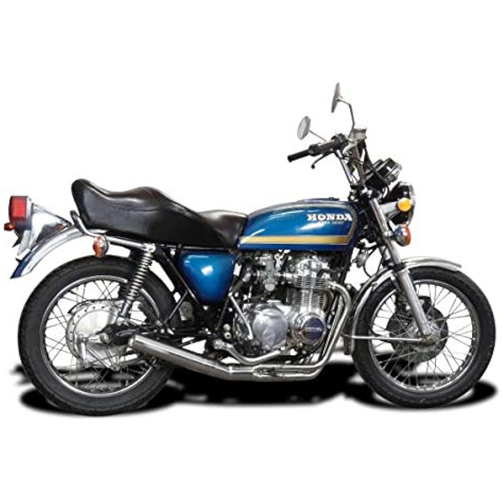 DELKEVIC Full Exhaust Stainless Steel Classic Type HONDA CB550F SUPER SPORT 1975-1977 Down Pipe Muffler COM320B