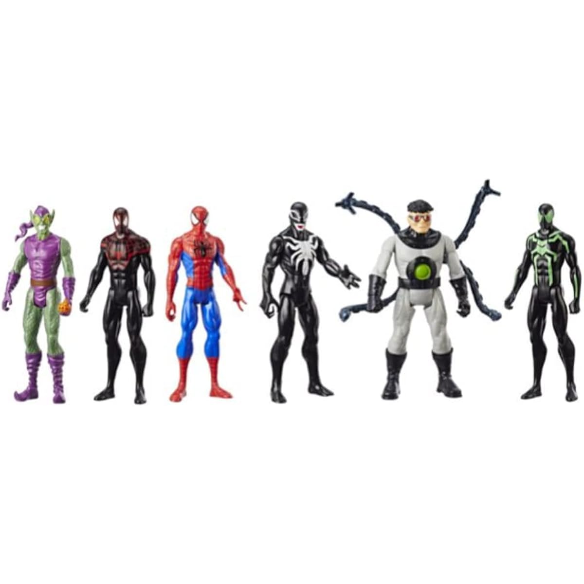Spider-Man Hero Series 6 Figure Pack! Huge 12-inch figures including Doc Ock, Goblin Morales, Venom and more!