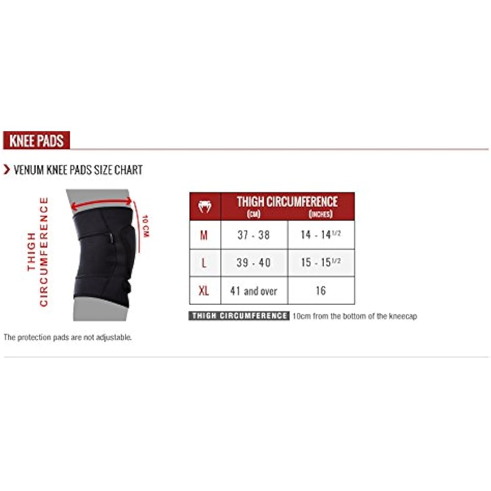 VENUM Kontact Contact Gel Kneepad (Black/Black)