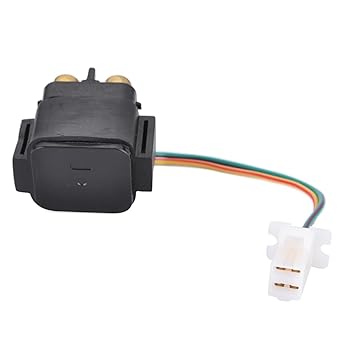 Starter Relay Cell Relay 12V Motorcycle Starter Solenoid Relay Yamaha Grizzly 125 YFM125 2005-2013 YFM80 2005-2008 YFM50 2004-2008 125 SR XN XQ