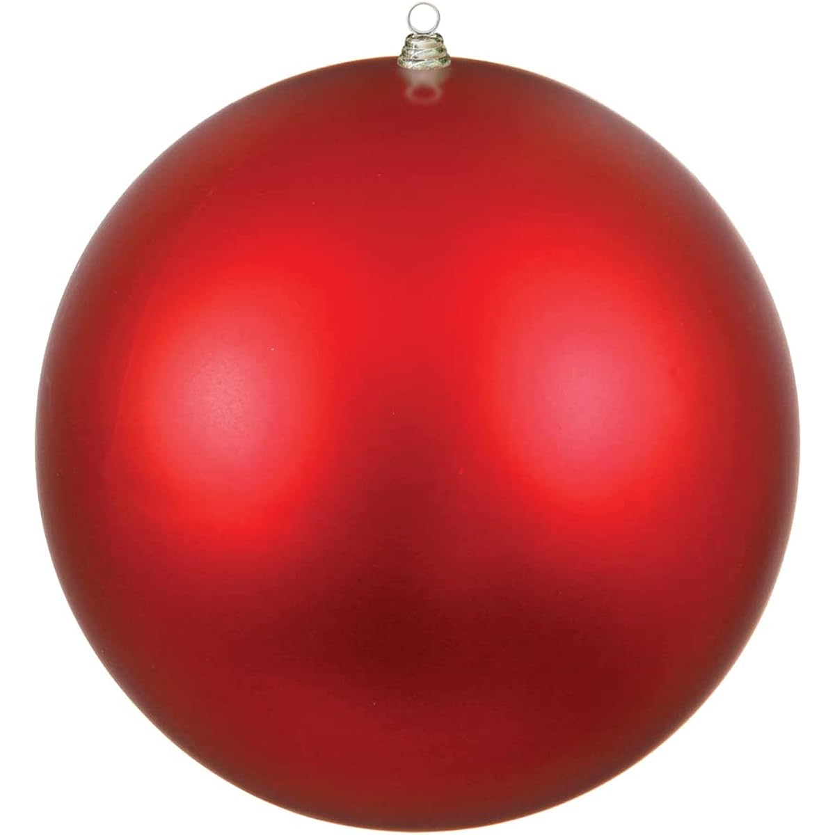 Vickerman 24" Giant Matte Red Ball Christmas Ornament UV Resistant Indoor Outdoor Holiday Christmas Tree Decorations
