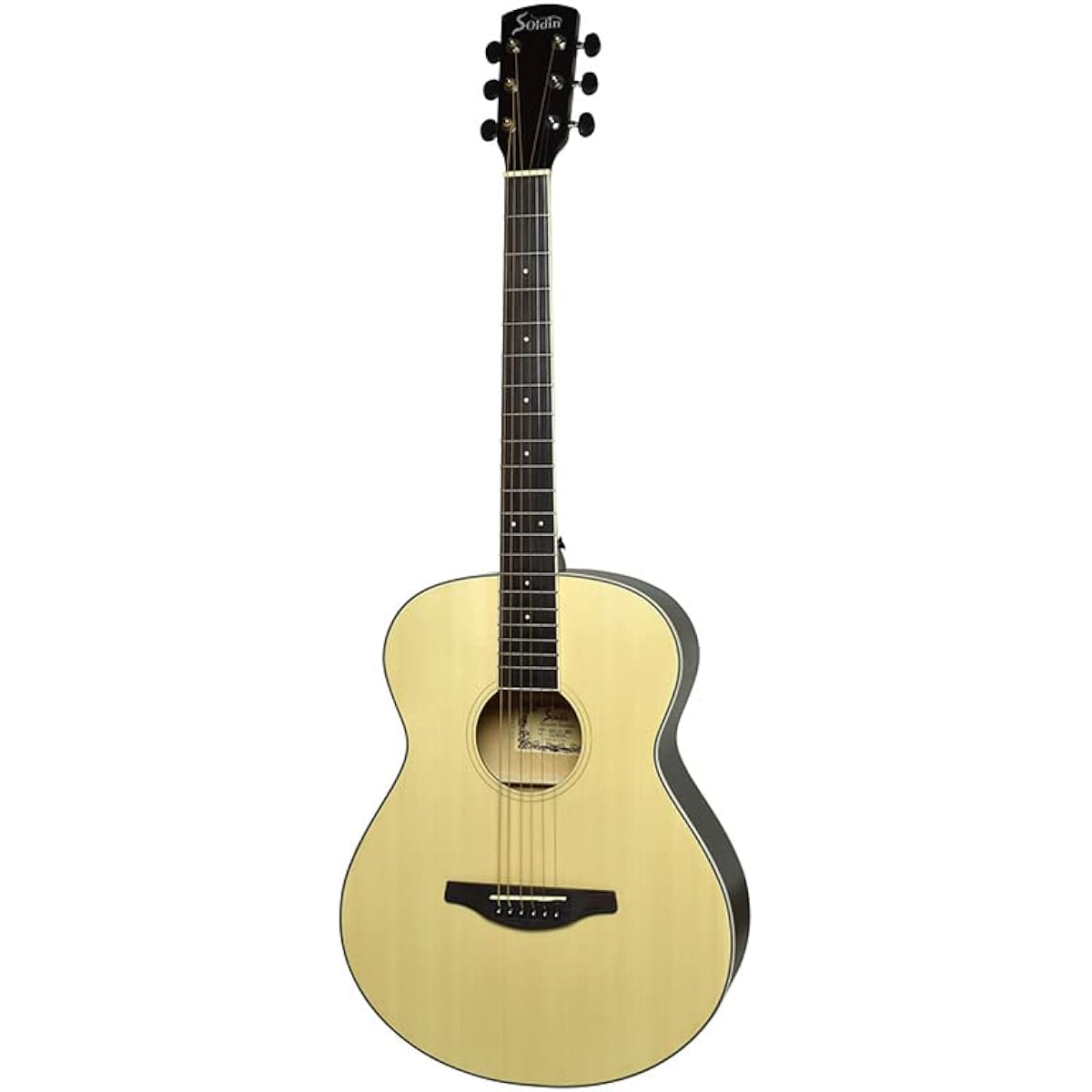 Soldin SFG-15 NAS Acoustic Guitar, 15-piece Select Set with Textbook and Maintenance Supplies, Beginner Set, OOO Size, Satin Finish, Soldin